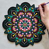 Aladine Dot Painting MDF Board & Stencil 30cm Sun (85505) Aladine Dot Painting MDF Board & Stencil 30cm Sun (85505)