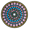 Aladine Dot Painting MDF Board & Stencil 20cm Round (85501) Aladine Dot Painting MDF Board & Stencil 20cm Round (85501)