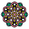 Aladine Dot Painting MDF Board & Stencil 20cm Peony (85502) Aladine Dot Painting MDF Board & Stencil 20cm Peony (85502)
