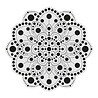 Aladine Dot Painting MDF Board & Stencil 20cm Peony (85502) Aladine Dot Painting MDF Board & Stencil 20cm Peony (85502)