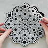 Aladine Dot Painting MDF Board & Stencil 20cm Peony (85502) Aladine Dot Painting MDF Board & Stencil 20cm Peony (85502)