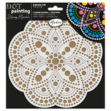 Aladine Dot Painting MDF Board & Stencil 20cm May (85504)
