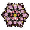 Aladine Dot Painting MDF Board & Stencil 10cm Anemone (85499) Aladine Dot Painting MDF Board & Stencil 10cm Anemone (85499)