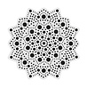 Aladine Dot Painting MDF Board & Stencil 10cm Sun (85497) Aladine Dot Painting MDF Board & Stencil 10cm Sun (85497)