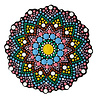 Aladine Dot Painting MDF Board & Stencil 10cm Doily (85498) Aladine Dot Painting MDF Board & Stencil 10cm Doily (85498)