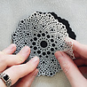 Aladine Dot Painting MDF Board & Stencil 10cm Doily (85498) Aladine Dot Painting MDF Board & Stencil 10cm Doily (85498)