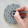 Aladine Dot Painting MDF Board & Stencil 10cm Doily (85498) Aladine Dot Painting MDF Board & Stencil 10cm Doily (85498)