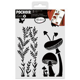 Aladine Stencil 18x13cm Herb Mushroom (81264)