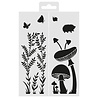 Aladine Stencil 18x13cm Herb Mushroom (81264) (OUTLET)