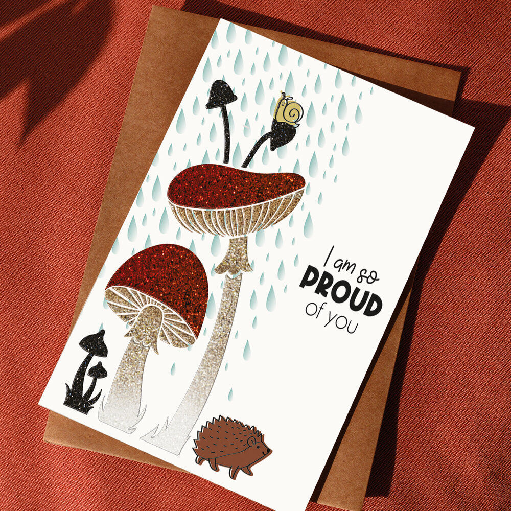 Aladine Stencil 18x13cm Herb Mushroom (81264) (OUTLET)