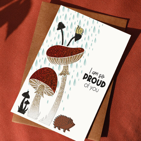 Aladine Stencil 18x13cm Herb Mushroom (81264) (OUTLET)