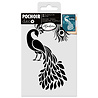 Aladine Stencil 15x10cm Peacock (81266) (OUTLET)