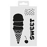 Aladine Stencil 15x10cm Ice-Cream (81267) Aladine Stencil 15x10cm Ice-Cream (81267)