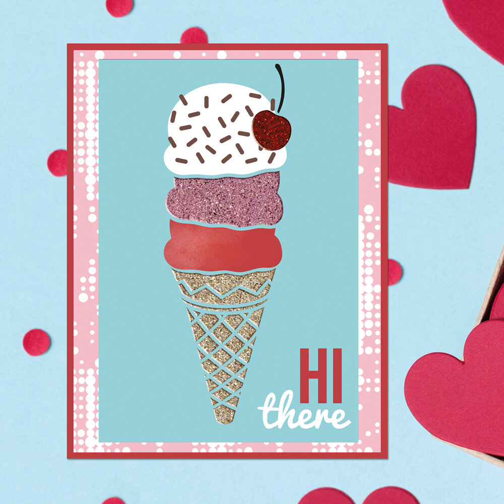 Aladine Stencil 15x10cm Ice-Cream (81267) (OUTLET)