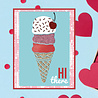 Aladine Stencil 15x10cm Ice-Cream (81267) (OUTLET)