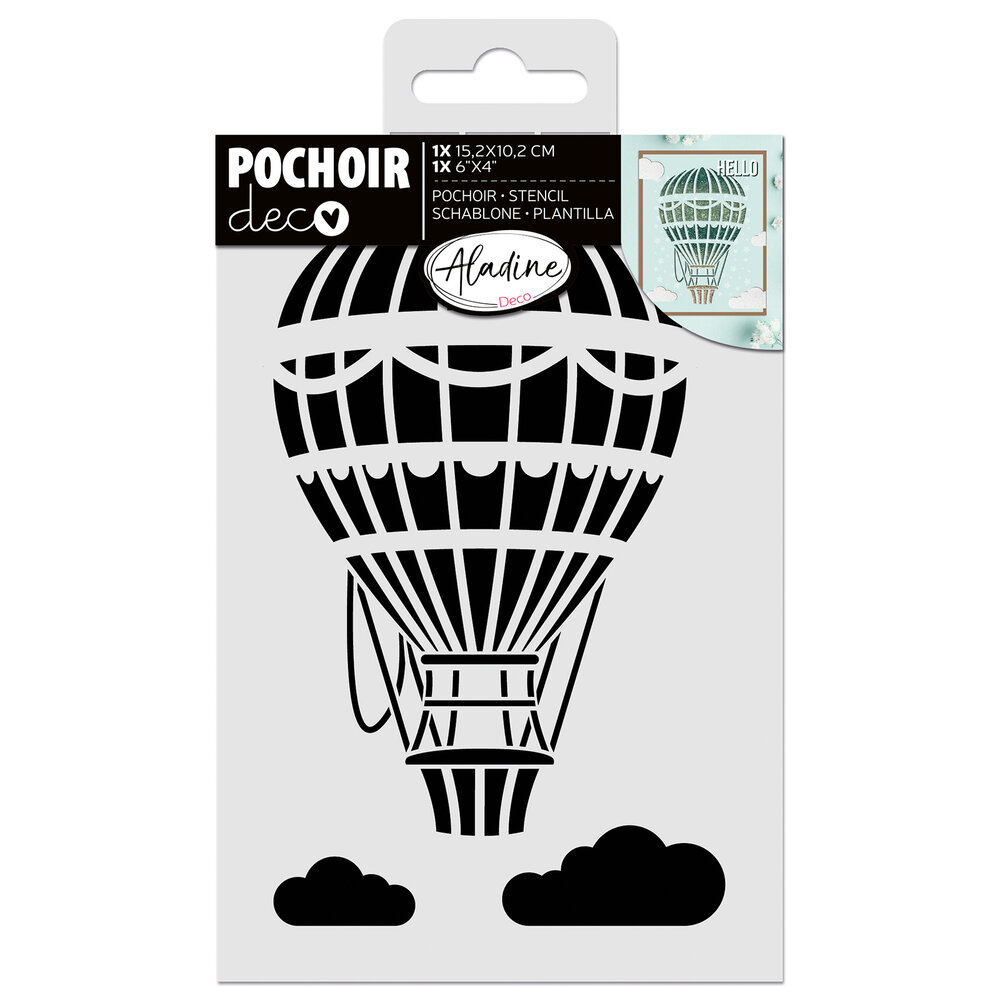 Aladine Stencil 15x10cm Hot-Air Balloon (81269) (OUTLET) Aladine Stencil 15x10cm Hot-Air Balloon (81269) (OUTLET)
