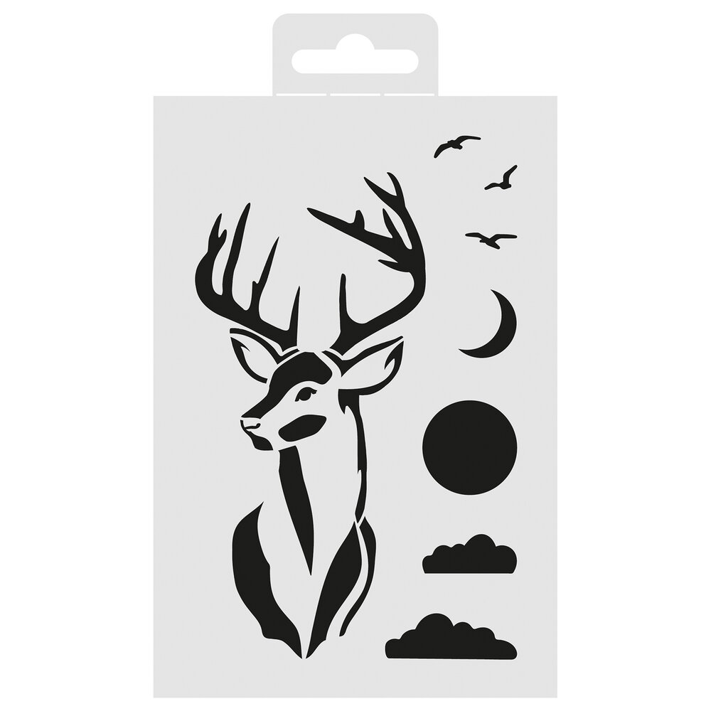Aladine Stencil 15x10cm Deer (81265) (OUTLET)