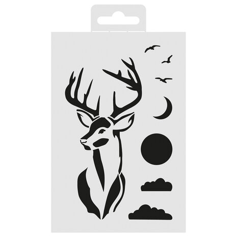 Aladine Stencil 15x10cm Deer (81265) (OUTLET)