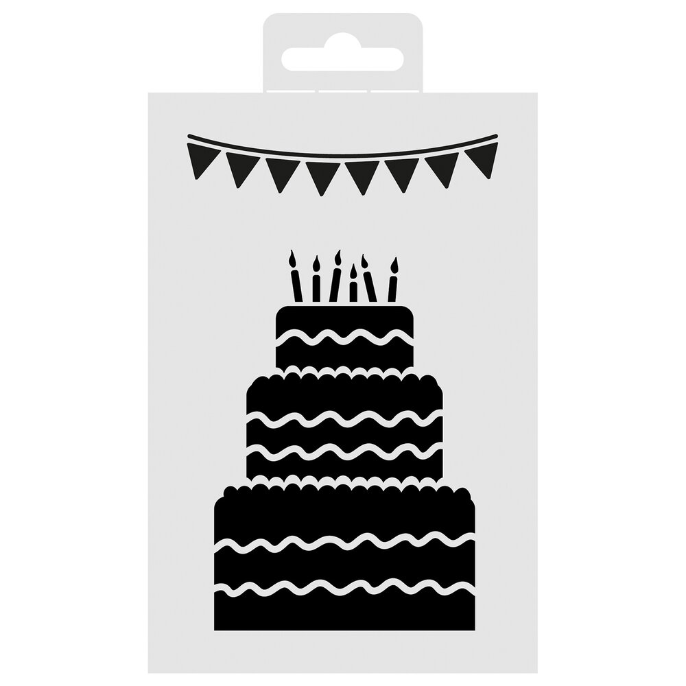 Aladine Stencil 15x10cm Cake (81268) (OUTLET)