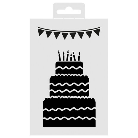 Aladine Stencil 15x10cm Cake (81268) (OUTLET)