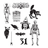 Stampers Anonymous Mini Halloween 2 Tim Holtz Cling Stamps (CMS113) Stampers Anonymous Mini Halloween 2 Tim Holtz Cling Stamps (CMS113)