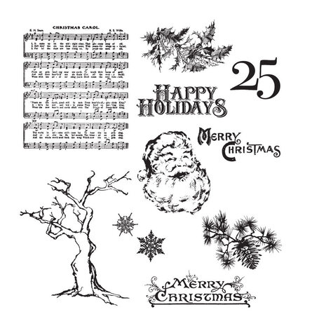 Stampers Anonymous Mini Holidays 3 Tim Holtz Cling Stamps (CMS114) Stampers Anonymous Mini Holidays 3 Tim Holtz Cling Stamps (CMS114)