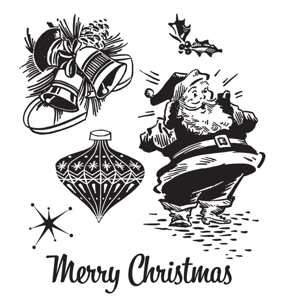 Stampers Anonymous Christmas Memories Tim Holtz Cling Stamps (CMS118)