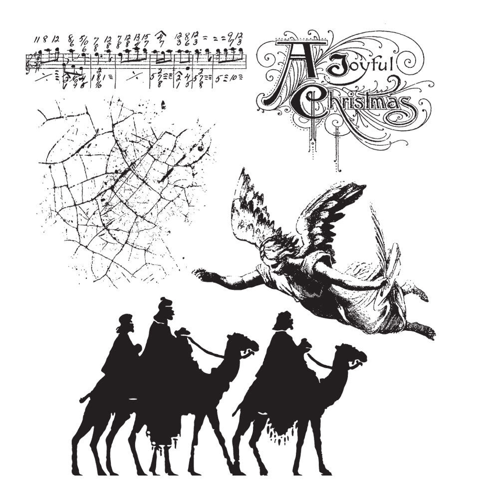 Stampers Anonymous Joyful Song Tim Holtz Cling Stamps (CMS119) Stampers Anonymous Joyful Song Tim Holtz Cling Stamps (CMS119)