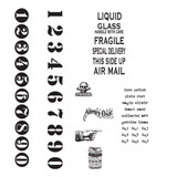 Stampers Anonymous Little Labels Tim Holtz Cling Stamps (CMS120)