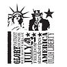 Stampers Anonymous Americana Silhouettes Tim Holtz Cling Stamps (CMS122) Stampers Anonymous Americana Silhouettes Tim Holtz Cling Stamps (CMS122)