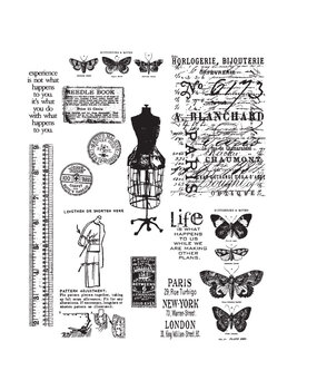 Stampers Anonymous Attic Treasures Tim Holtz Cling Stamps (CMS123) Stampers Anonymous Attic Treasures Tim Holtz Cling Stamps (CMS123)