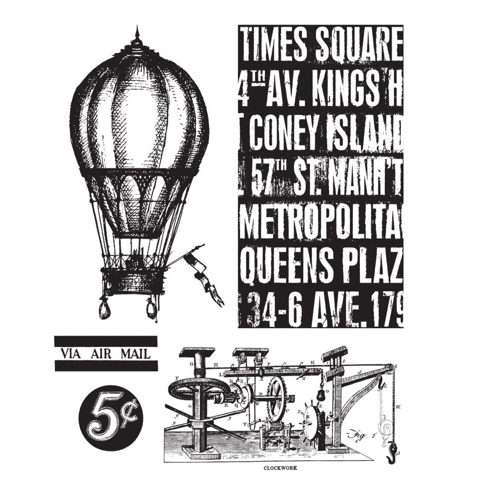 Stampers Anonymous Remnants Tim Holtz Cling Stamps (CMS130) Stampers Anonymous Remnants Tim Holtz Cling Stamps (CMS130)