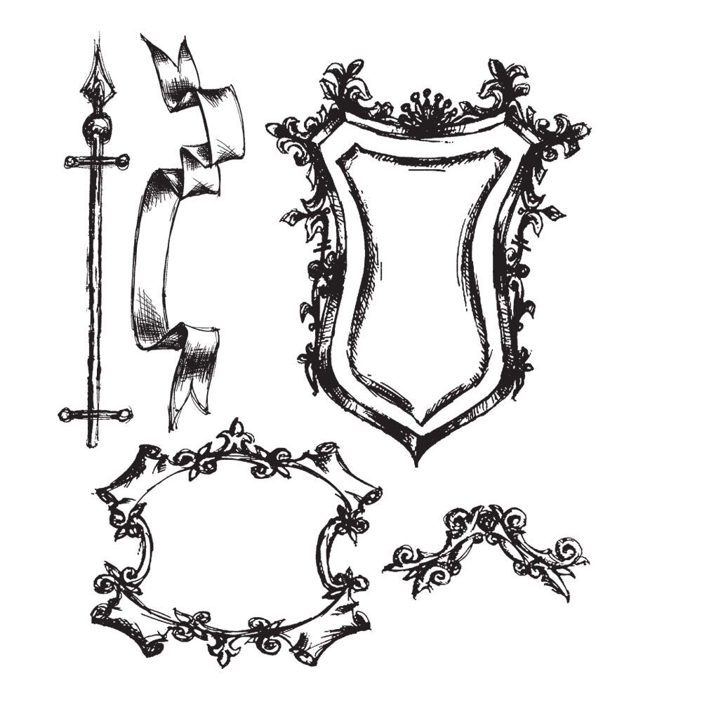 Stampers Anonymous Sketch Tim Holtz Cling Stamps (CMS131) Stampers Anonymous Sketch Tim Holtz Cling Stamps (CMS131)