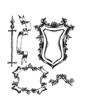 Stampers Anonymous Sketch Tim Holtz Cling Stamps (CMS131)