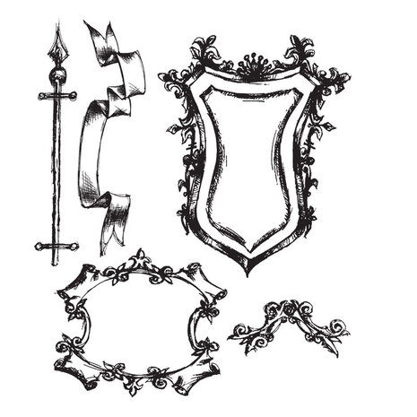 Stampers Anonymous Sketch Tim Holtz Cling Stamps (CMS131) Stampers Anonymous Sketch Tim Holtz Cling Stamps (CMS131)