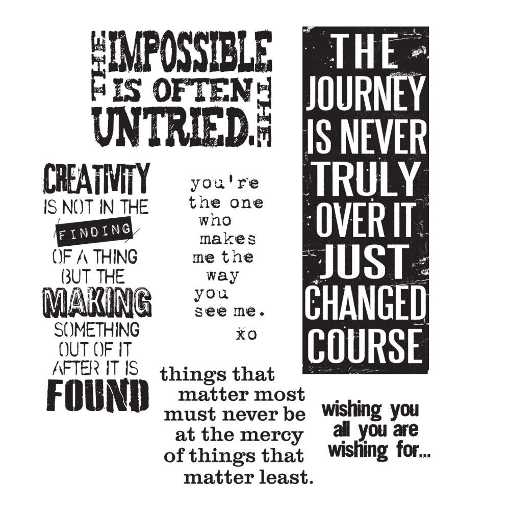 Stampers Anonymous Words For Thought Tim Holtz Cling Stamps (CMS132) Stampers Anonymous Words For Thought Tim Holtz Cling Stamps (CMS132)