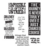 Stampers Anonymous Words For Thought Tim Holtz Cling Stamps (CMS132)