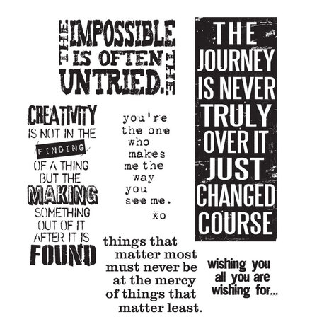 Stampers Anonymous Words For Thought Tim Holtz Cling Stamps (CMS132) Stampers Anonymous Words For Thought Tim Holtz Cling Stamps (CMS132)