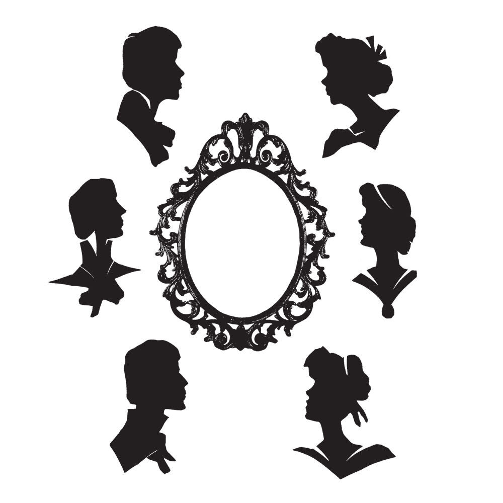 Stampers Anonymous Artful Silhouettes Tim Holtz Cling Stamps (CMS137) Stampers Anonymous Artful Silhouettes Tim Holtz Cling Stamps (CMS137)