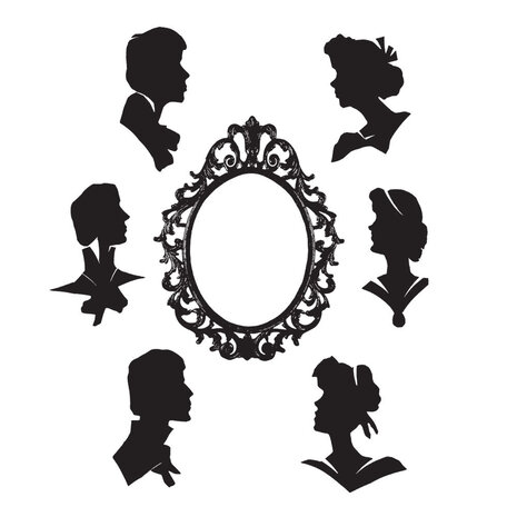 Stampers Anonymous Artful Silhouettes Tim Holtz Cling Stamps (CMS137) Stampers Anonymous Artful Silhouettes Tim Holtz Cling Stamps (CMS137)