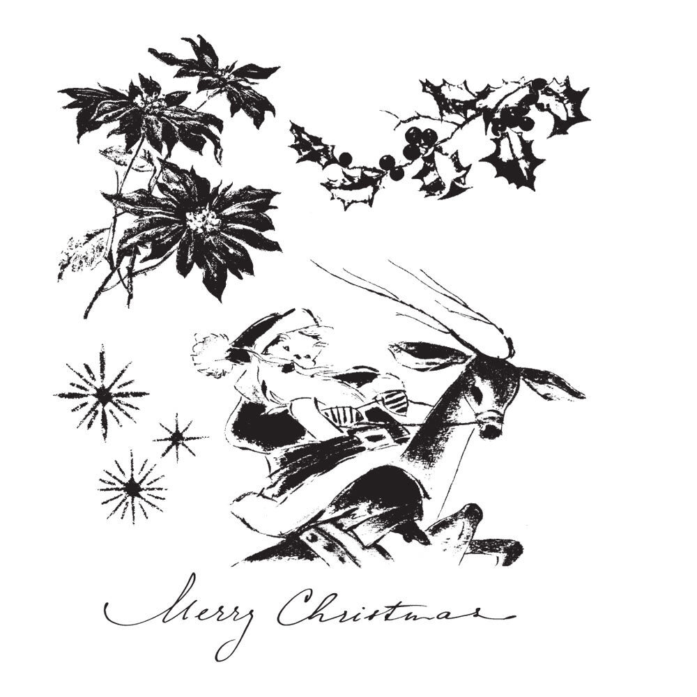 Stampers Anonymous Christmas Time Tim Holtz Cling Stamps (CMS141) Stampers Anonymous Christmas Time Tim Holtz Cling Stamps (CMS141)