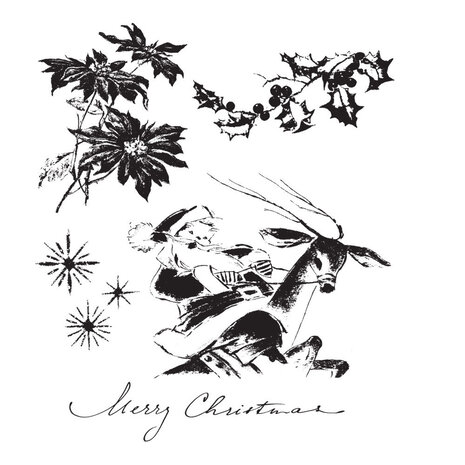 Stampers Anonymous Christmas Time Tim Holtz Cling Stamps (CMS141) Stampers Anonymous Christmas Time Tim Holtz Cling Stamps (CMS141)