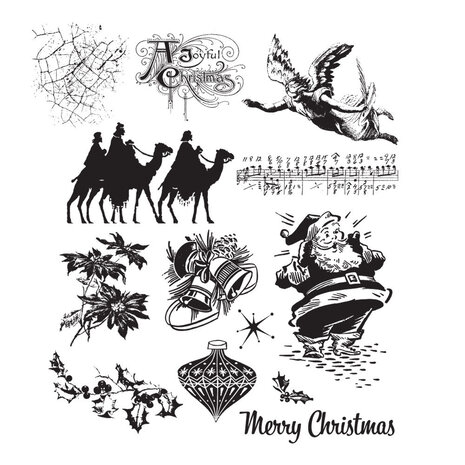 Stampers Anonymous Mini Holidays 4 Tim Holtz Cling Stamps (CMS142) Stampers Anonymous Mini Holidays 4 Tim Holtz Cling Stamps (CMS142)