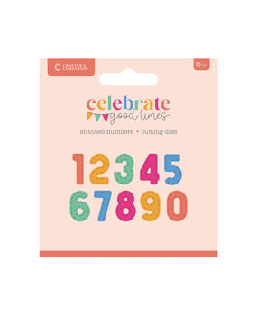 Crafter's Companion Celebrate Good Times Metal Die Stitched Numbers (CC-CGT-MD-STNU)