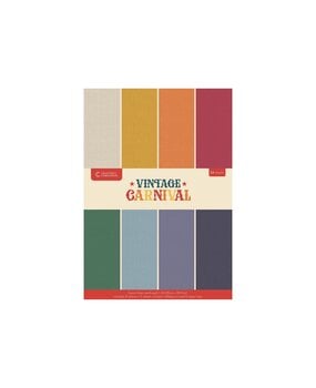 Crafter's Companion Vintage Carnival A4 Luxury Linen Cardstock (VC-LINEN-A4)