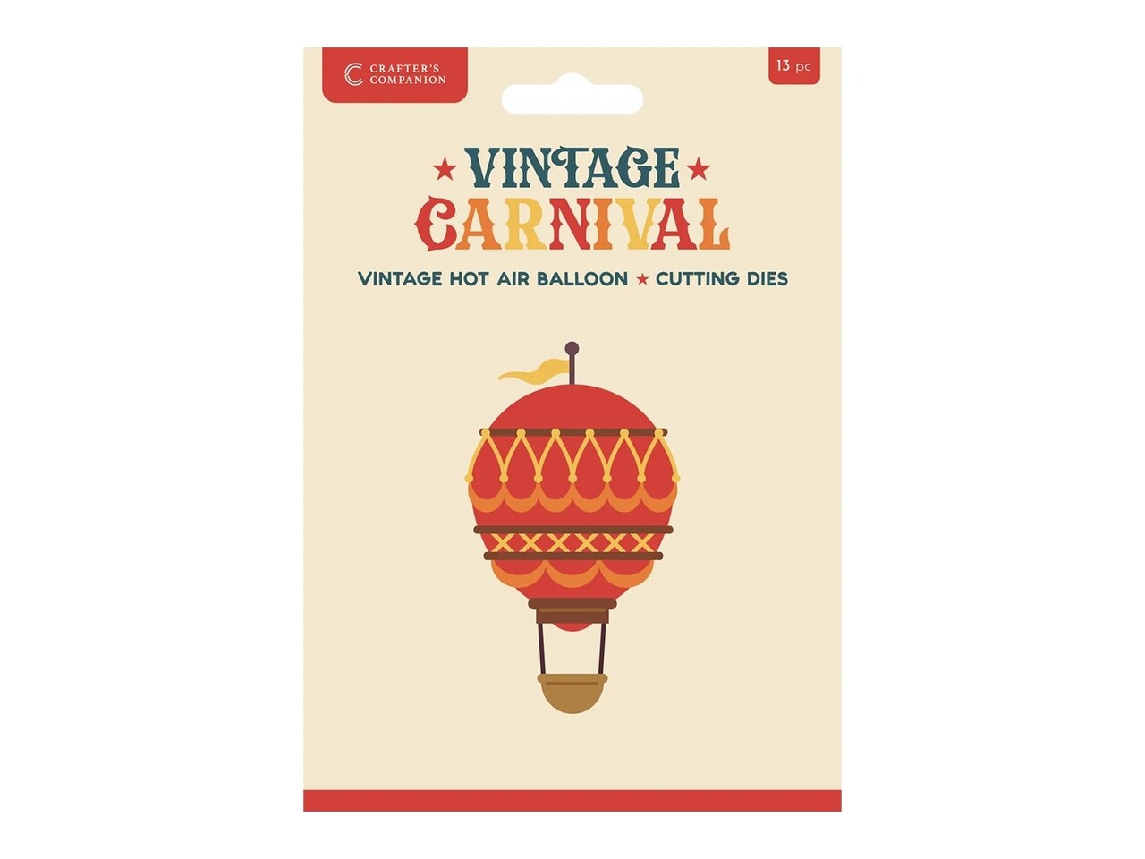 Crafter's Companion Vintage Carnival Metal Die Set Vintage Hot Air Balloon (VC-MD-VHAB) Crafter's Companion Vintage Carnival Metal Die Set Vintage Hot Air Balloon (VC-MD-VHAB)