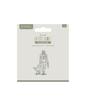 Crafter's Companion The Great Outdoors Clear Acrylic Stamp Set New Adventures (CC-TGO-CA-ST-NEAD)