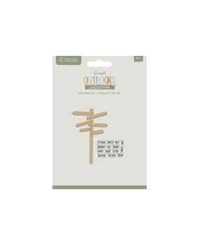 Crafter's Companion The Great Outdoors Stamp & Die Set Wander Lust (CC-TGO-STD-WALU)
