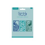 Crafter's Companion Graceful Plumes Metal Die Create-a-Card Beauty & Elegance (GP-MD-CAD-BUEL)