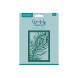 Crafter's Companion Graceful Plumes Metal Die Create-a-Card Peacock Quill (GP-MD-CAD-PEQU)